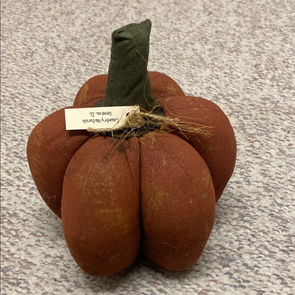 Rustic Fabric Pumpkin Decor